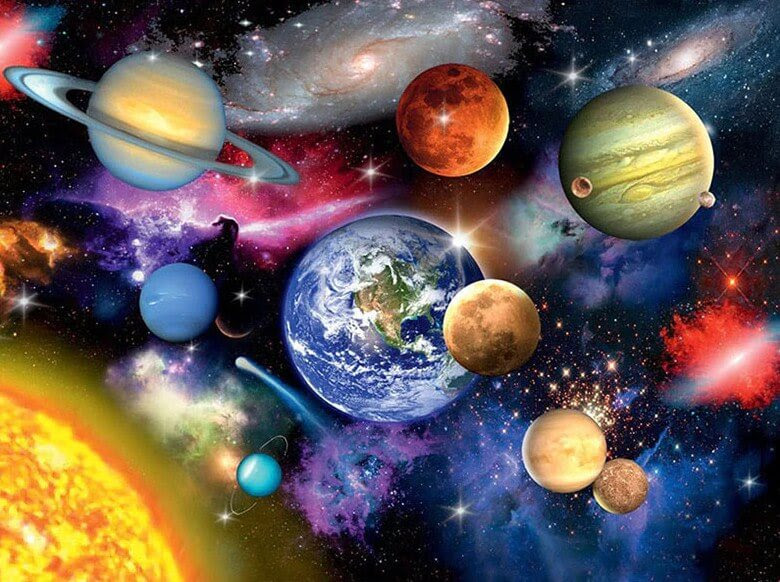 Galaxy & Planets Painting - All Diamond Painting