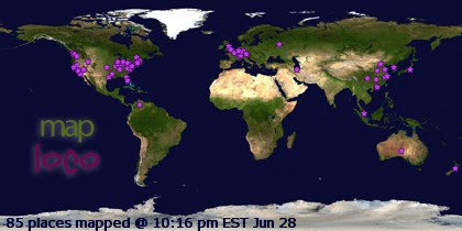 Profile Visitor Map - Click to view visits