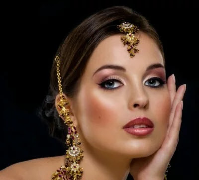 pin up style makeup. Beautiful pink makeup style