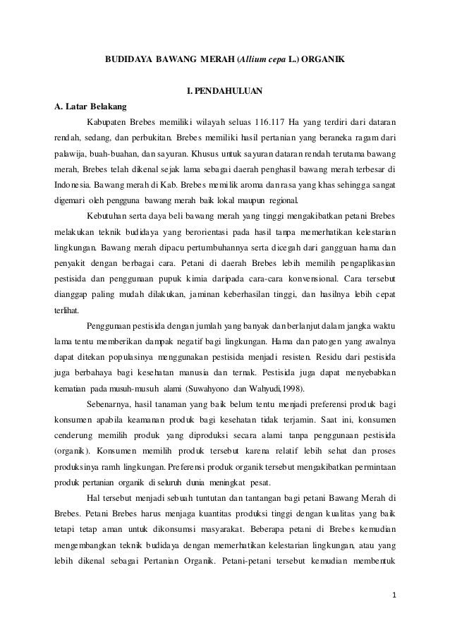 Makalah Bawang Merah Makalah Bawang Merah