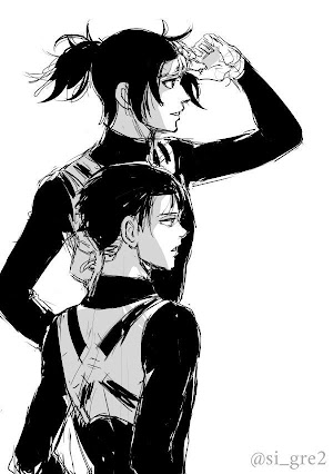 26 Aot Hanji X Levi Fanart