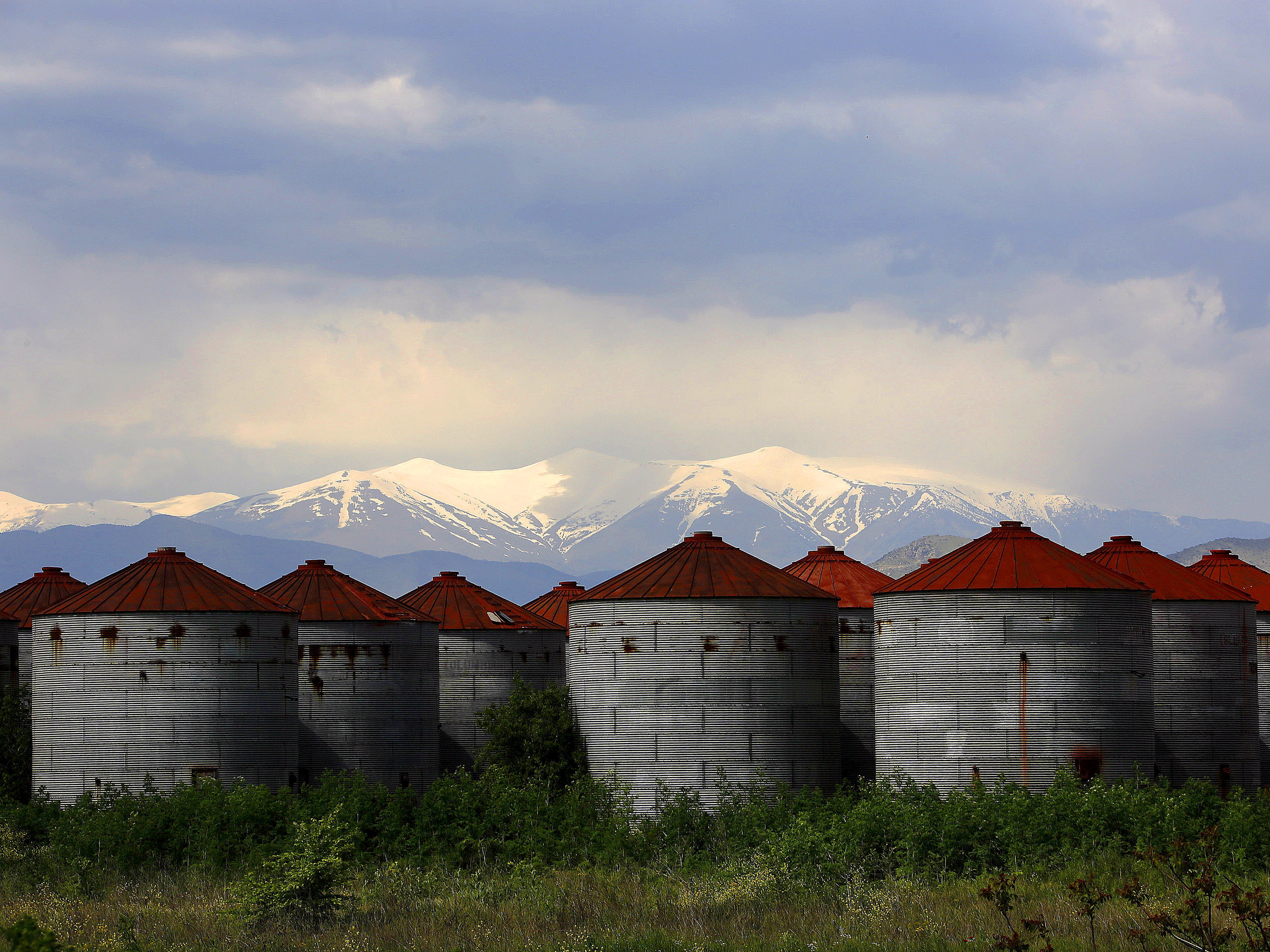 grain silos