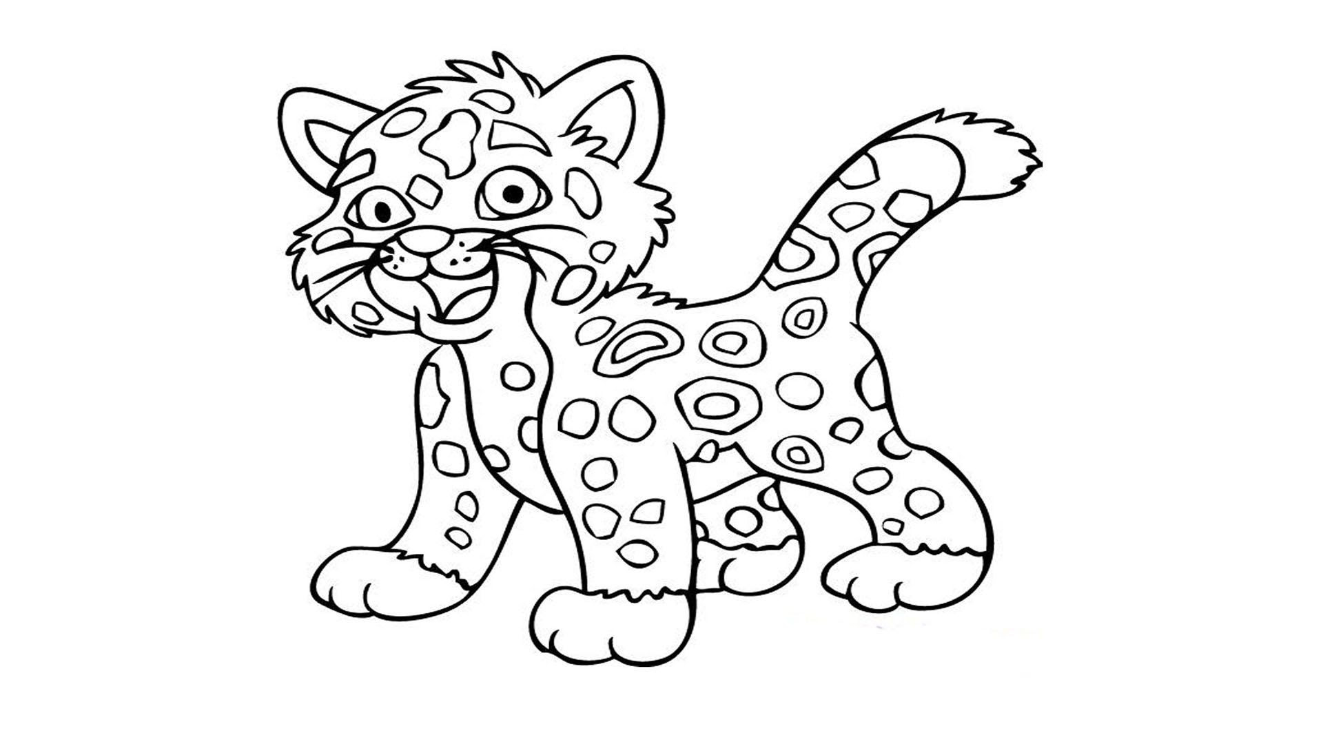 Baby Tiger Coloring Pages 18 Colorinenet 1483 baby leopard coloring