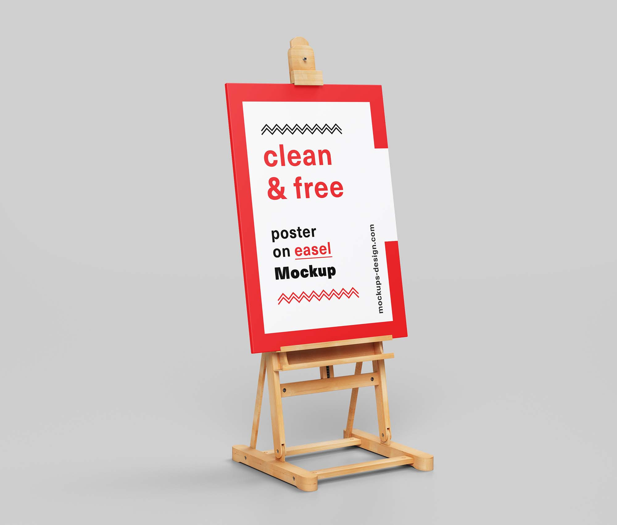 Download 4 Free Poster On Easel Mockup Psd