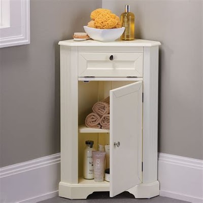 Interior Decorating: Small Corner Wall Cabinet For Bathroom