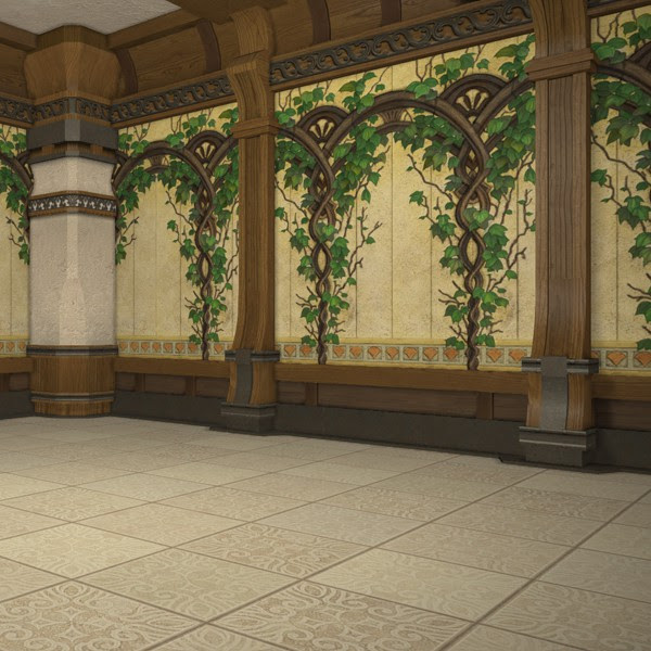 Arbor Interior Wall FFXIV Housing - Interior