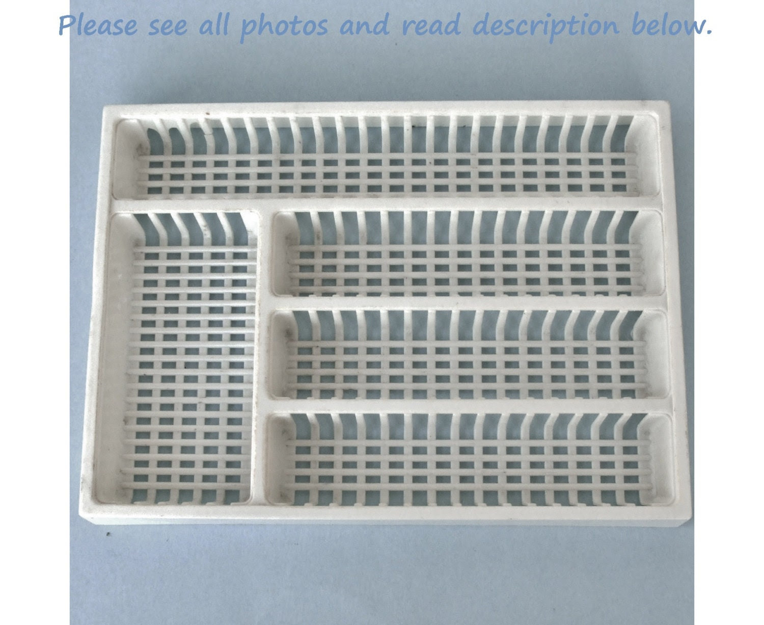 Vintage Plastic Flatware Tray Organizer by LaurasLastDitch on Etsy