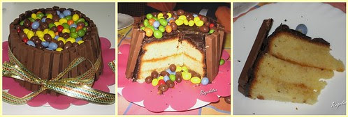 TARTA DE CUMPLEAÑOS DE KIT-KAT