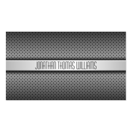Modern Professional Perforated Metal Business Card