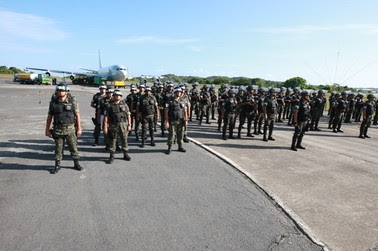 Mais soldados do Exército chegam a Salvador (Foto: Carla Ornelas/Secom)