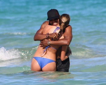 Deimante Guobyte sizzles into a Blue Bikini in Miami