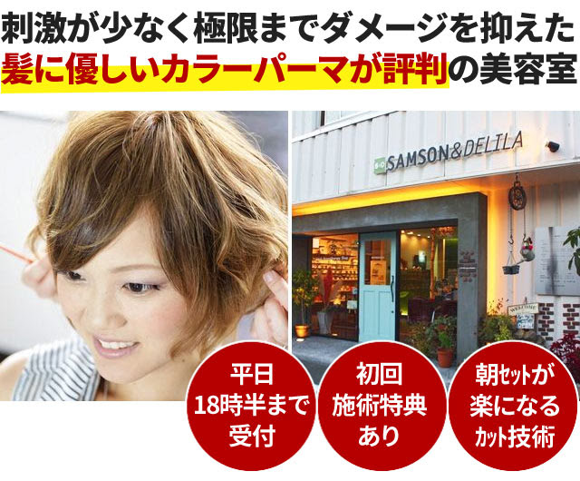 浜松市 東区の美容室ならサムソン デリラ浜松店 浜松駅車15分