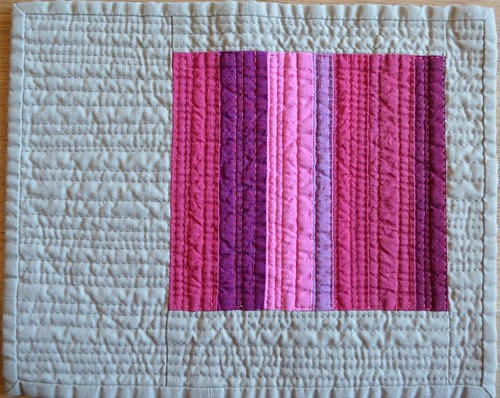Pink - a Red inspired mini quilt