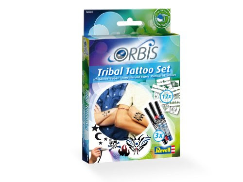 Orbis 30301 - Aerografo per bambini, set tatuaggi tribali