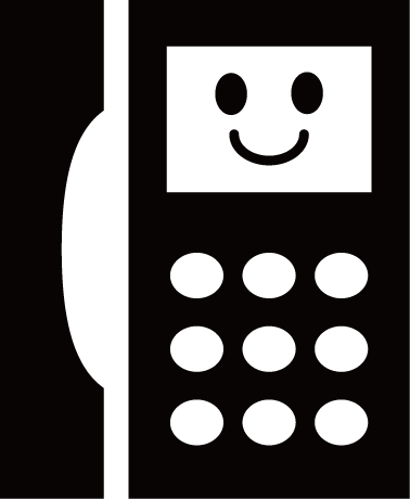 かわいい電話イラスト 黒電話 オフィスプッシュホン 可愛い無料イラスト素材集