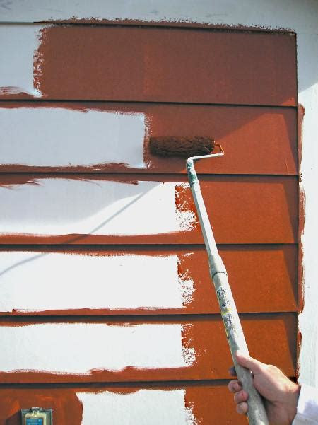 brushing  rolling exterior paint