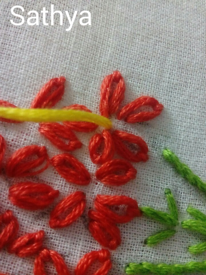 Beautiful Butterfly from satin stitch - Art & Craft Ideas
