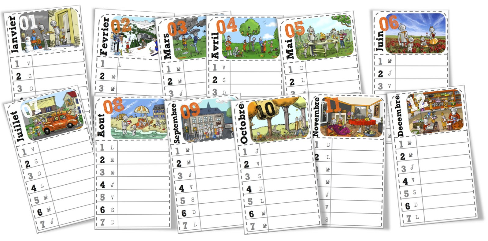 Calendrier Annee Scolaire 16 17 Bout De Gomme