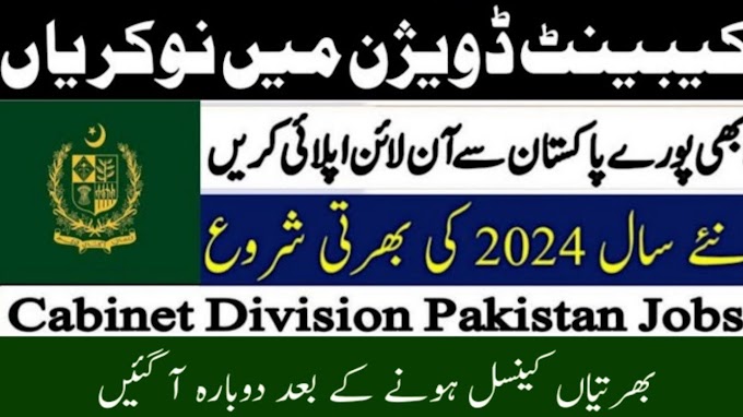 Cabinet Division Jobs 2024 - njp.gov.pk