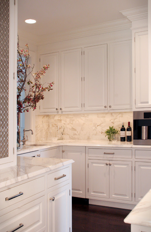 A kitchen with 12 foot ceilings looks best with what ...