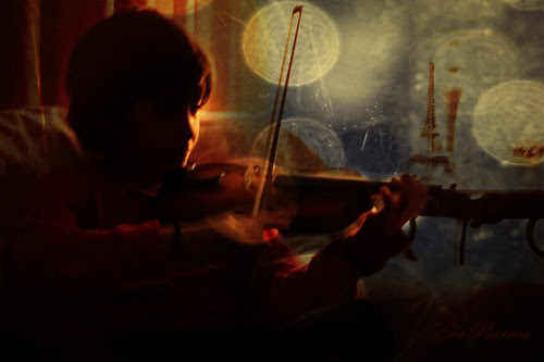 'Hearing the sound of the violin just made everything else sound like a lie.' by Eva Psarrou