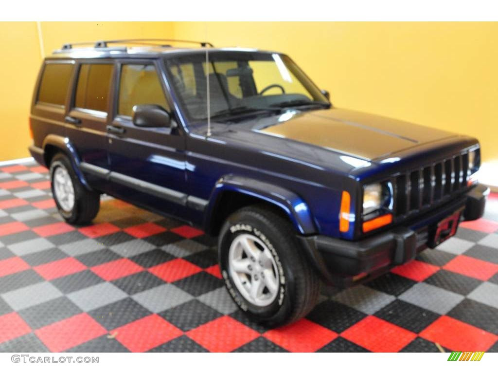01 Patriot Blue Pearlcoat Jeep Cherokee Sport 4x4 1173 Gtcarlot Com Car Color Galleries