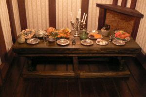 Dolls House Miniatures 12th Scale Miniature Handmade Dolls House Tudor Furniture