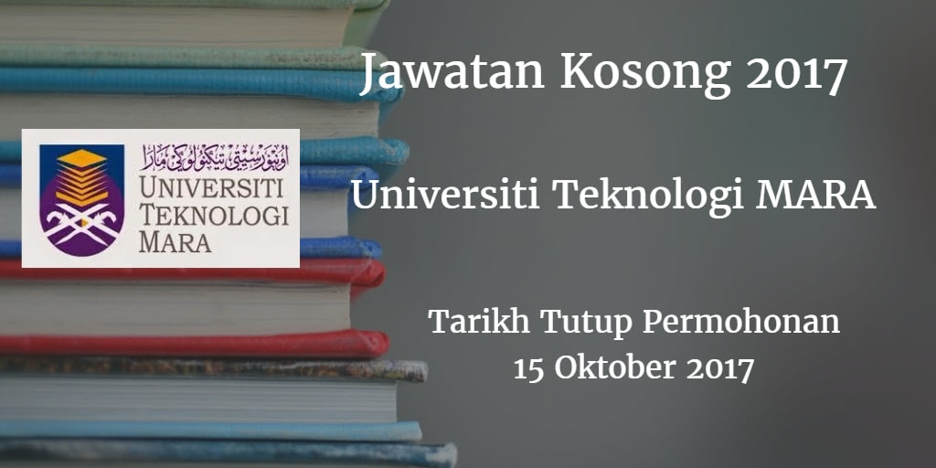 Jawatan Kosong UiTM Cawangan Johor 15 Oktober 2017
