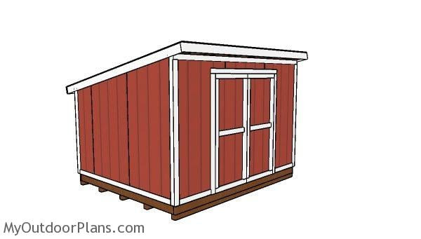 10x12 Lean to Shed Plans | MyOutdoorPlans | Free Woodworking Plans and ...