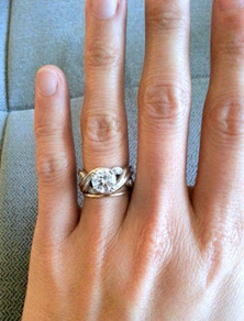 Thick engagement ring thin wedding band