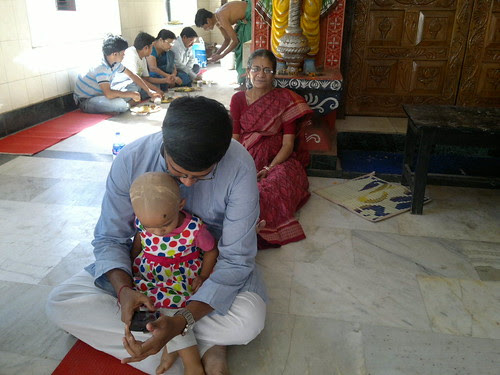 Prasad sevan in the Lord Jagannath temple, Koelnagar by Bhakua