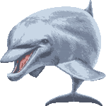 スマホ対応 リアルタッチ海豚 No 1 リアルいるかのイラスト アイコン 条件付フリー素材集