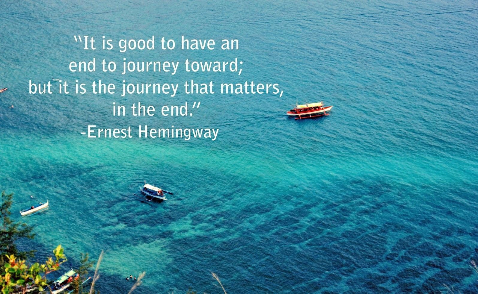 It is The Journey That Matters In The End