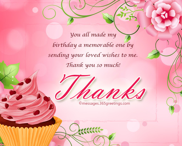 Thank You Message For Birthday Greetings On Facebook Thank You Message For Birthday Wishes On Facebook - 365Greetings.com