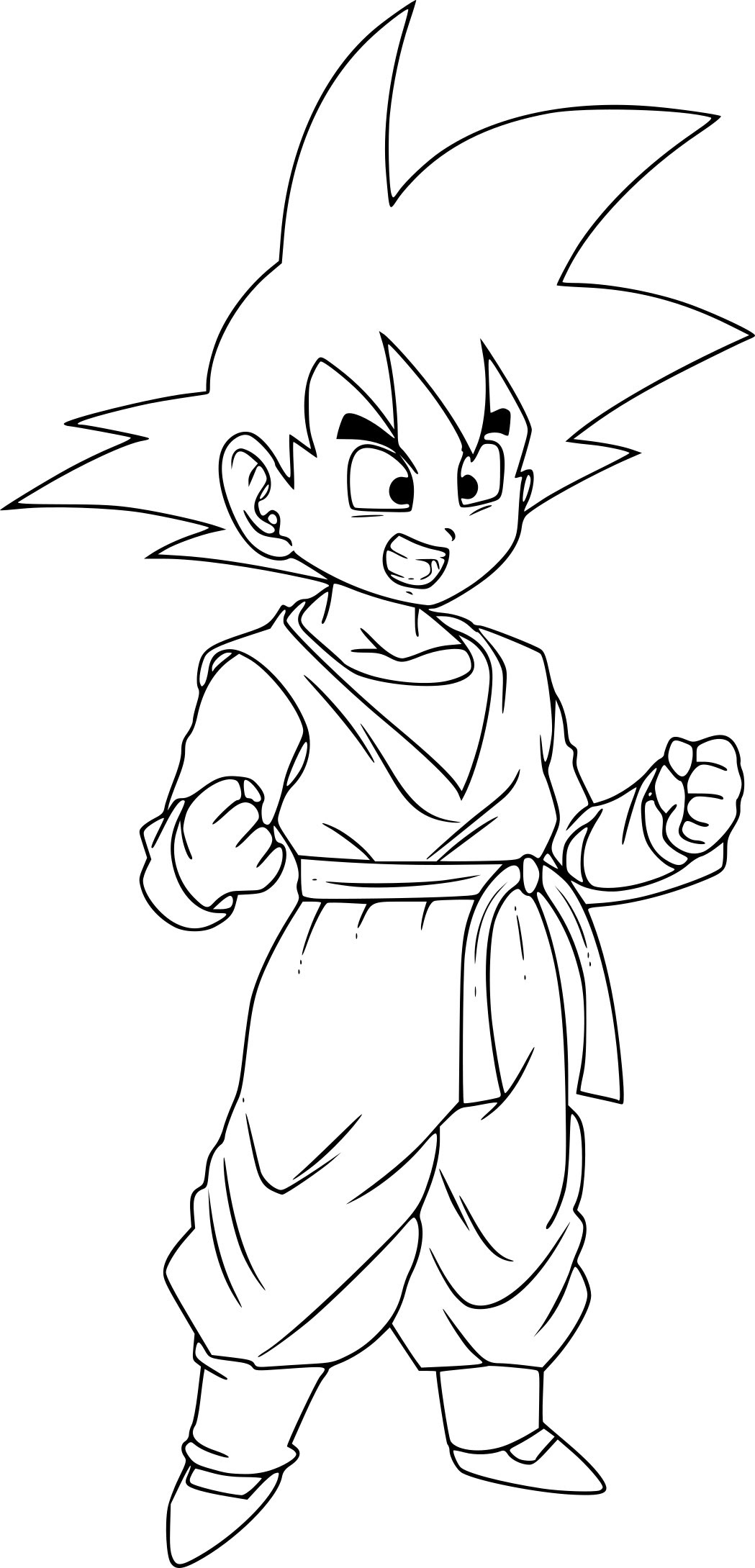 Coloriage Son Goten et dessin à imprimer