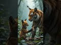 The Unlikely Friendship Between a Tiger and a Fox in the Heart of the An...