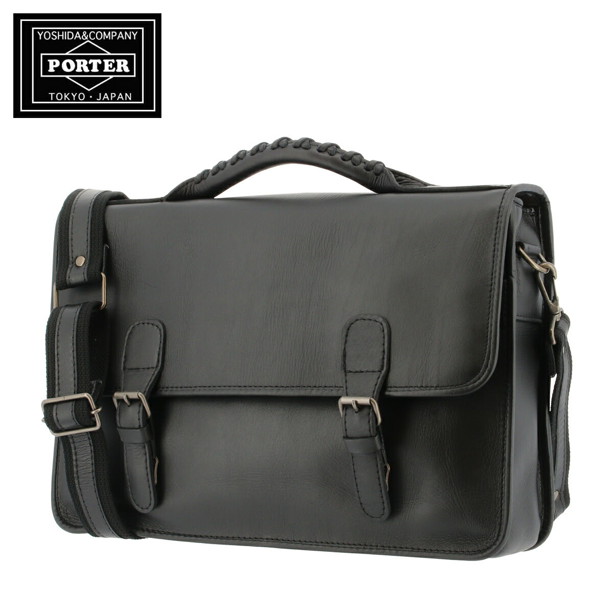 ショルダーバッグ メンズ 本革 ポーターバロン ポーター Porter 2way 日本製 メンズ 6 レディース 6 吉田カバン Baron ブリーフケース 牛革 本革 レザー Po10 即日発送 サックスバー送料無料 あす楽