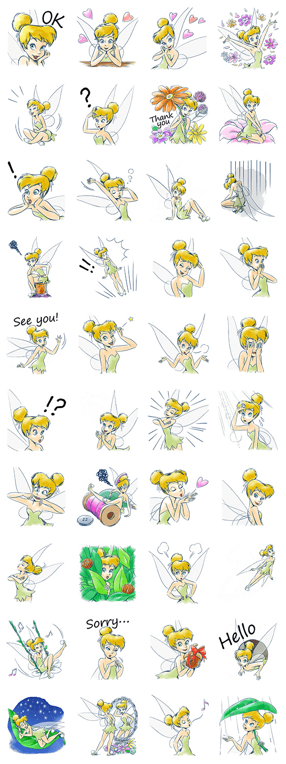 ティンカーベル イラスト かわいい
