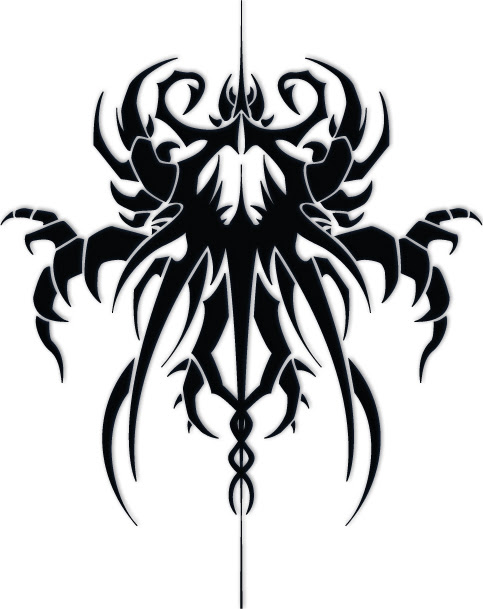 Tribal Crab Tattoo