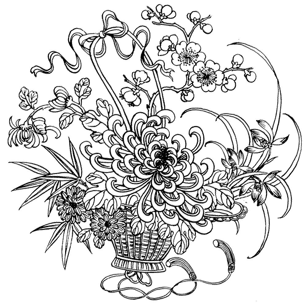 Download Adult coloring pages flowers to download and print for free