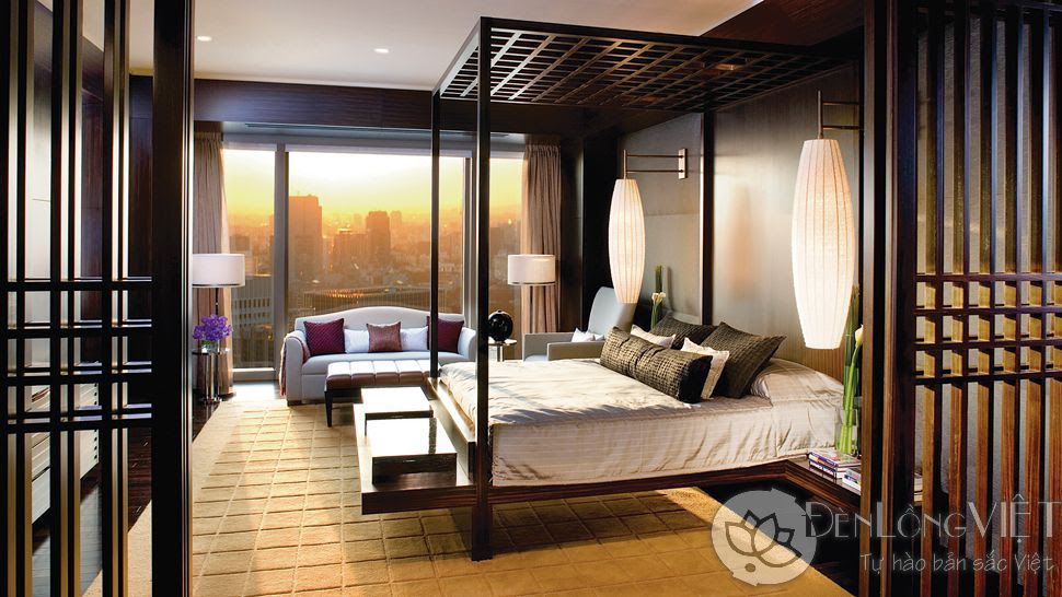 den trang tri noi that phong ngu 1 Đèn trang trí nội thất phòng ngủ khách sạn và spa