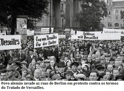Protesto alemão contra o Tratado de Versailles