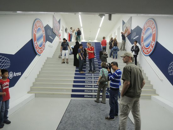 tunnel to the pitch - Picture of Allianz Arena, Munich ...