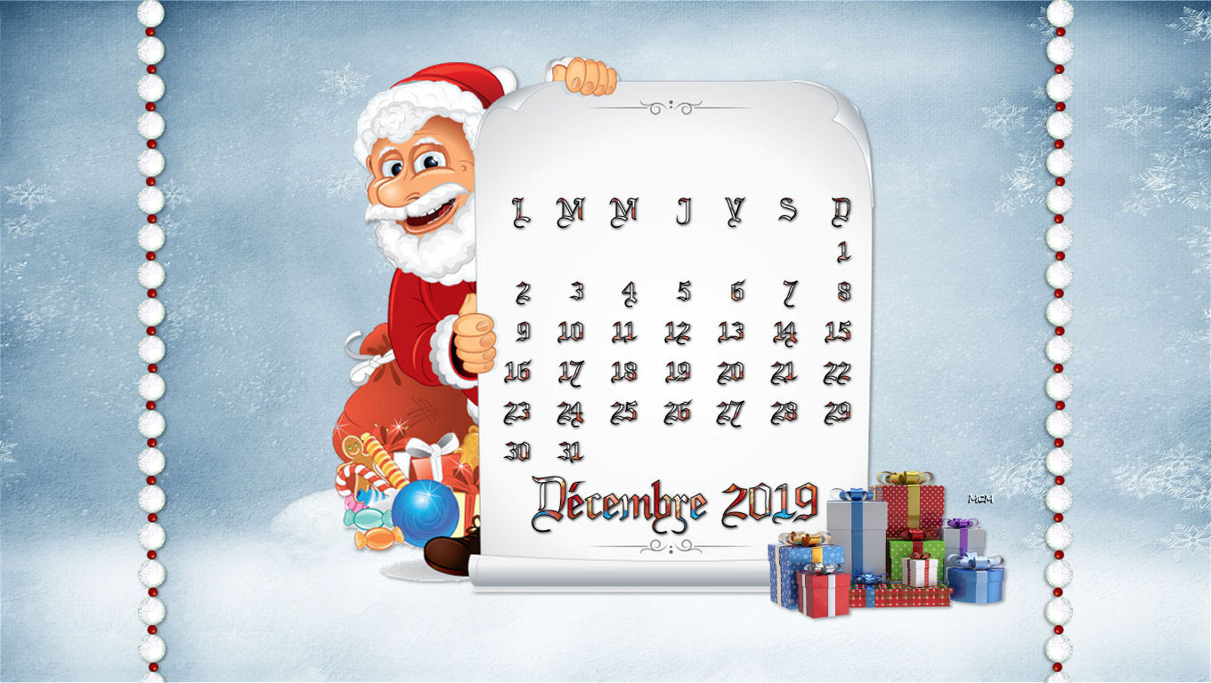Fonds Ecran Calendrier Mcreations