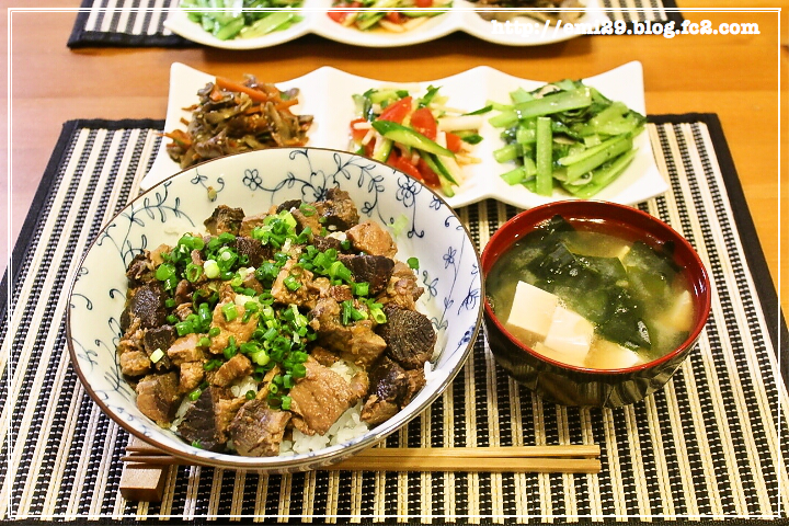 美味しいごはん マグロのあら煮丼の献立