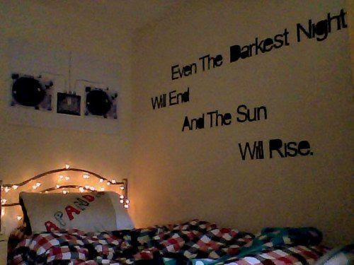 Wall Quotes For Bedroom Roomspiration Pinterest