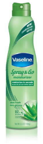 Vaseline Spray and Go Moisturizer in Aloe Fresh, 6.5 Ounce