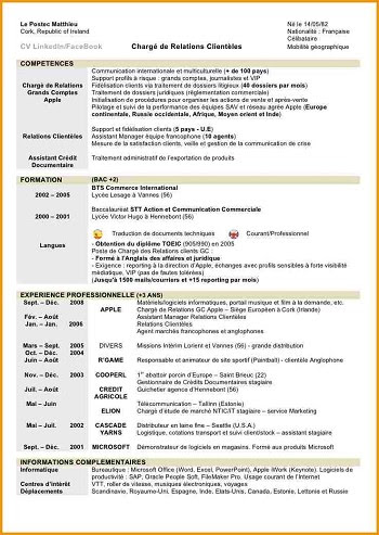 Exemple de cv gestionnaire de stock