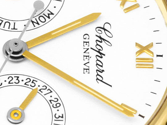 Original-Foto 4, CHOPARD LUNA D'DORO DATUM WOCHENTAG MONDPHASE HERRENUHR