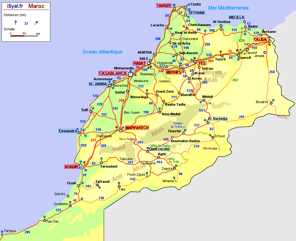 Carte Avec Kilométrage | My blog